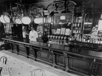 Billie's Bar on 56th Street - Classic Black & White Print In The Living Room
