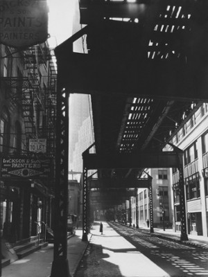 Elevated Train at Pearl Street and Third Avenue