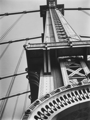 Manhattan Bridge from Bowery Street - Classic Black & White Print