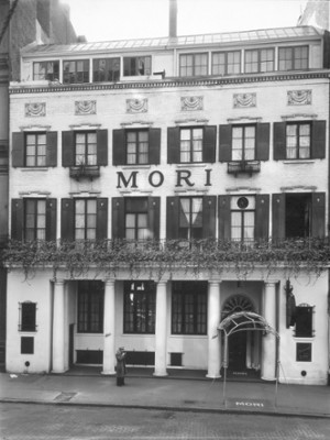 Mori's Restaurant at 144 Bleecker Street - Classic Black & White Print In The Living Room