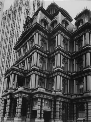 Old Post Office on Broadway and Park Row - Classic Black & White Print