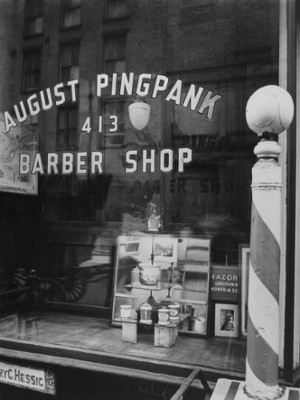 Barber Shop on Bleecker Street - Classic Black & White Print In The Living Room