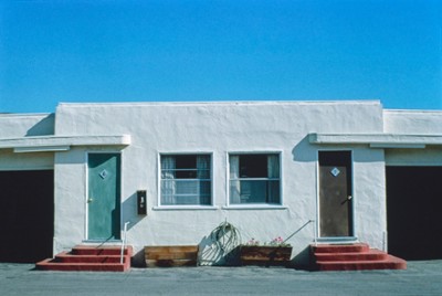 Blue Bell Motel in San Luis Obispo, California - Classic Black & White Print In The Living Room