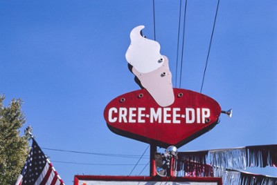 Cree-Mee-Dip Ice Cream Sign in Uniontown, Pennsylvania