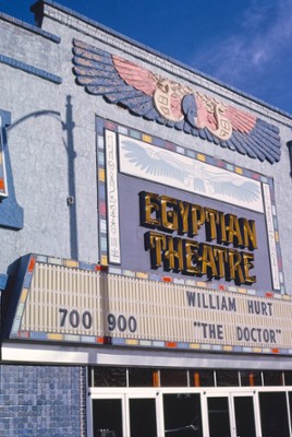Egyptian Theater in Delta, Colorado - Classic Black & White Print On A Wall