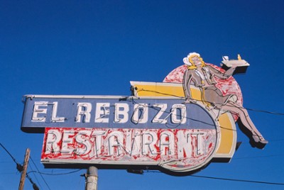 El Rebozo Restaurant Sign in Ukiah, California