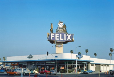 Felix Chevrolet in Los Angeles, California - Classic Black & White Print In The Living Room