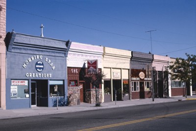 Five Stores in Walsenburg, Colorado - Classic Black & White Print