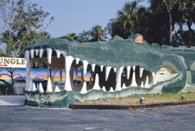 Gator Mouth at Entrance on Gator Jungle, Route 50 in Christmas, Florida