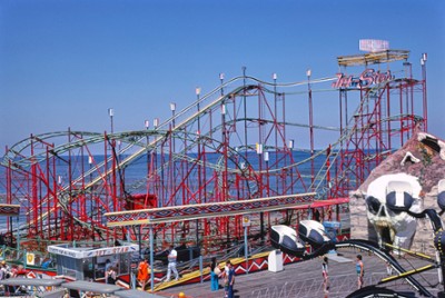 Jet Star Roller Coaster in Seaside Heights, New Jersey