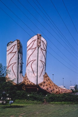 Largest Cowboy Boots on Access Road, I-410 in San Antonio, Texas