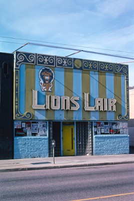 Lion's Lair Bar on Colfax Avenue, Route 40 in Denver, Colorado - Classic Black & White Print On A Wall