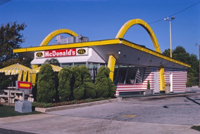 McDonald's on Route 11 in Birmingham, Alabama - Classic Black & White Print On A Wall