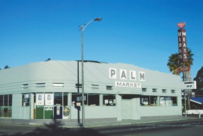 Palm Market in Oxnard, California - Classic Black & White Print On A Wall