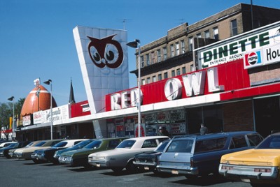 Red Owl Super Market in Minneapolis, Minnesota - Classic Black & White Print On A Wall
