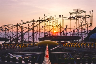Roller Coaster in Seaside Heights, New Jersey