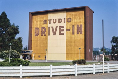 Studio Drive-In in Culver City, California - Classic Black & White Print