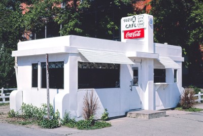 Susie Q Cafe in Mason City, Iowa - Classic Black & White Print
