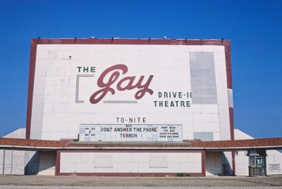 The Gay Drive-In Theater on Route 35 in Worthington, Minnesota