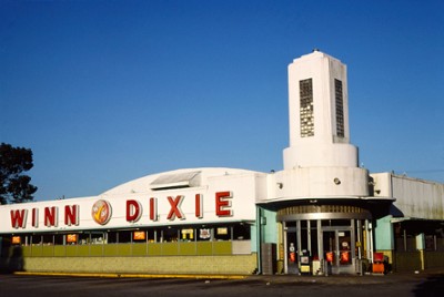 Winn Dixie Super Market in Jacksonville, Florida - Classic Black & White Print On A Wall