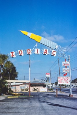 Zodiac Cocktail Lounge in South Daytona Beach, Florida - Classic Black & White Print In The Living Room