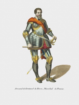 Armand De Gontaude De Biron, Marshal of France - Classic Black & White Print