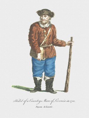 Habit of a Country Man of Livona in 1700