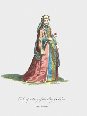 Habit of a Lady of the City of Milan