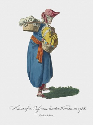 Habit of a Russian Market Woman in 1768