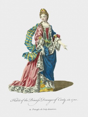 Habit of the Princess Dowager of Conty in 1700