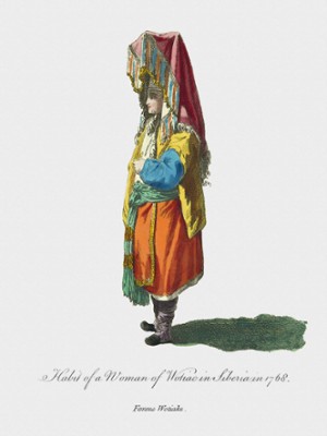 Habit of Woman of Wotiac in Siberia in 1768